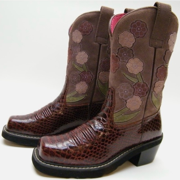 Ariat Doll Baby Snake Print Floral Cowgirl Western